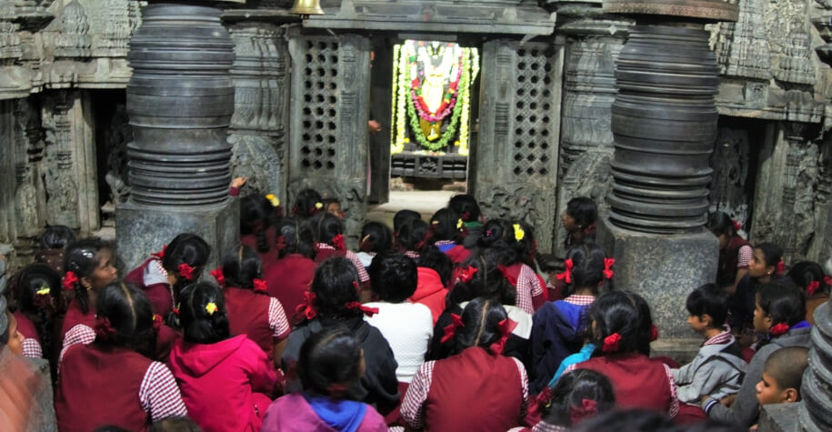 RMSD Students visited the near mirror-image twin temples